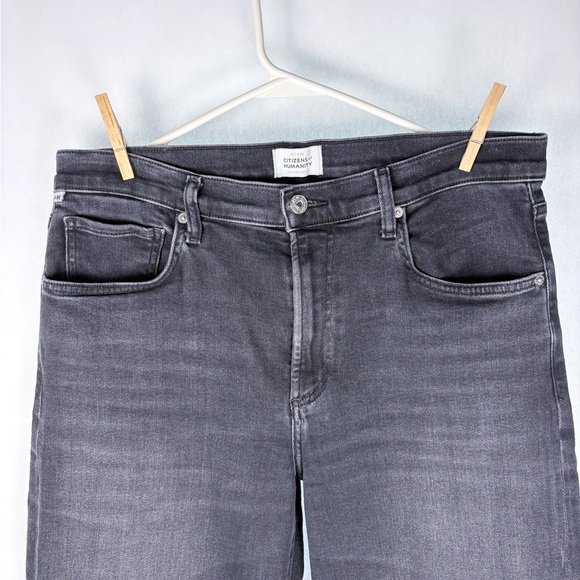 Citizens of Humanity Ayla Raw Hem Crop Jeans In Bronson Size 30 - Picture 6 of 10